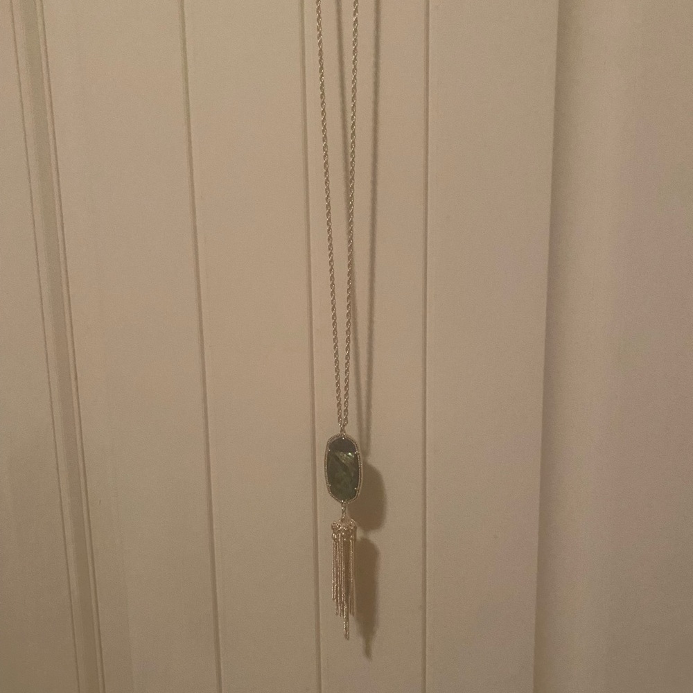 Kendra Scott-Abalone-Rayne necklace & Ellle earrings - Picture 3 of 3